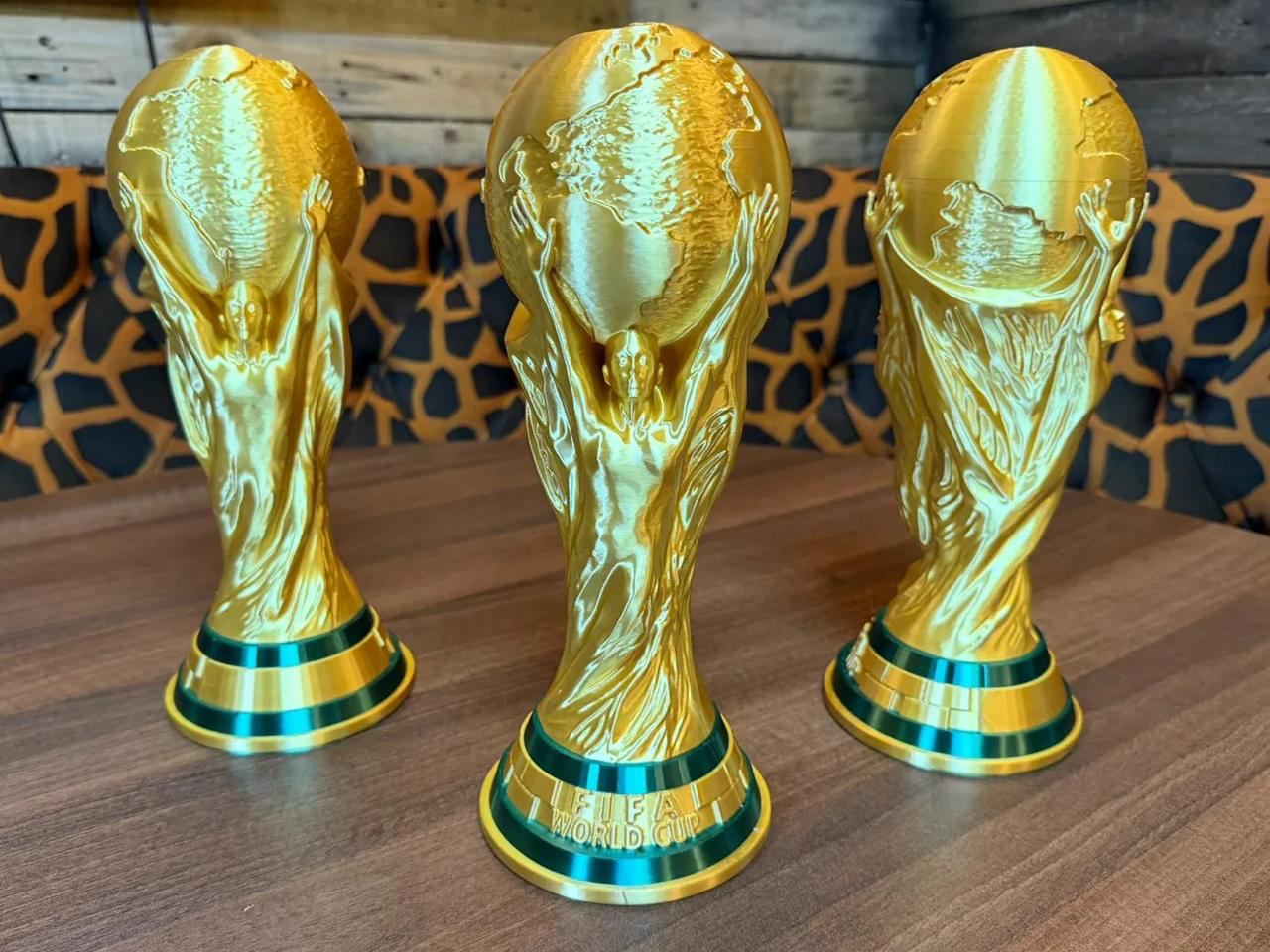 Troféus Copa do Mundo em impressão 3D